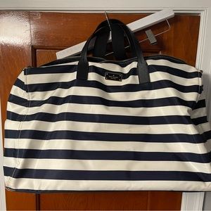 Kate spade striped duffel bag
